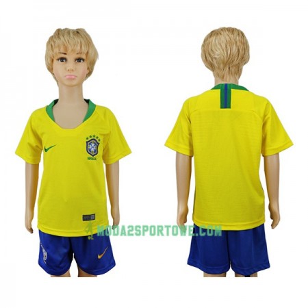 Koszulka Brazylia Dziecięcy Mistrzostwa Świata 2018 Domowe Stroje Piłkarskie